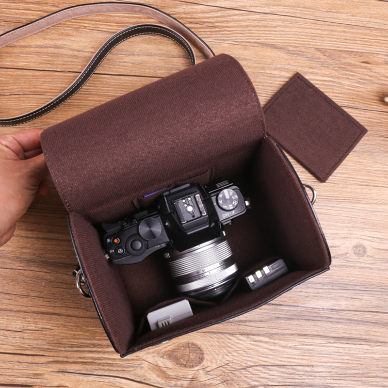 Túi da đựng máy ảnh Mirrorless