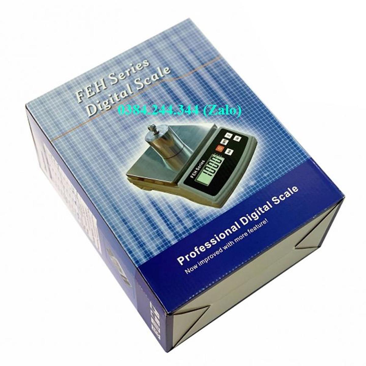 Cân điện tử nhà bếp AND FEH 6kg/1g, sản phẩm dùng để định lượng thành phần thức ăn, cafe, nguyên liệu