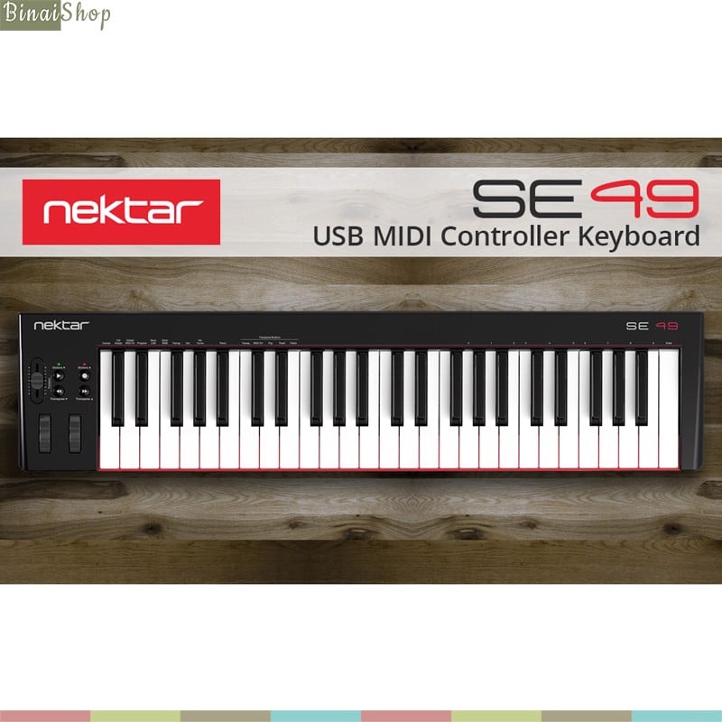 Nektar SE49 - Đàn MIDI Controller Keyboard Chơi Nhạc 49 Phím- Hàng chính hãng