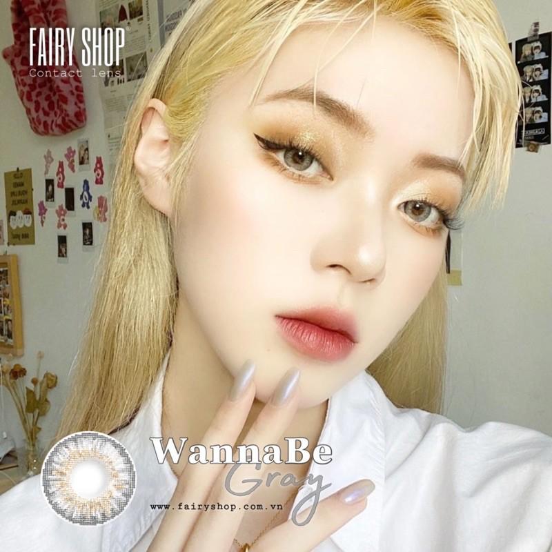 Áp Tròng Wannabe Gray C301 GRAY 14.2 - Kính Áp Tròng FAIRY SHOP CONTACT LENS độ 0 đến 8