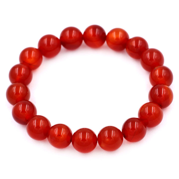 Vòng tay chuỗi hạt mã não đỏ 10 ly 16 hạt