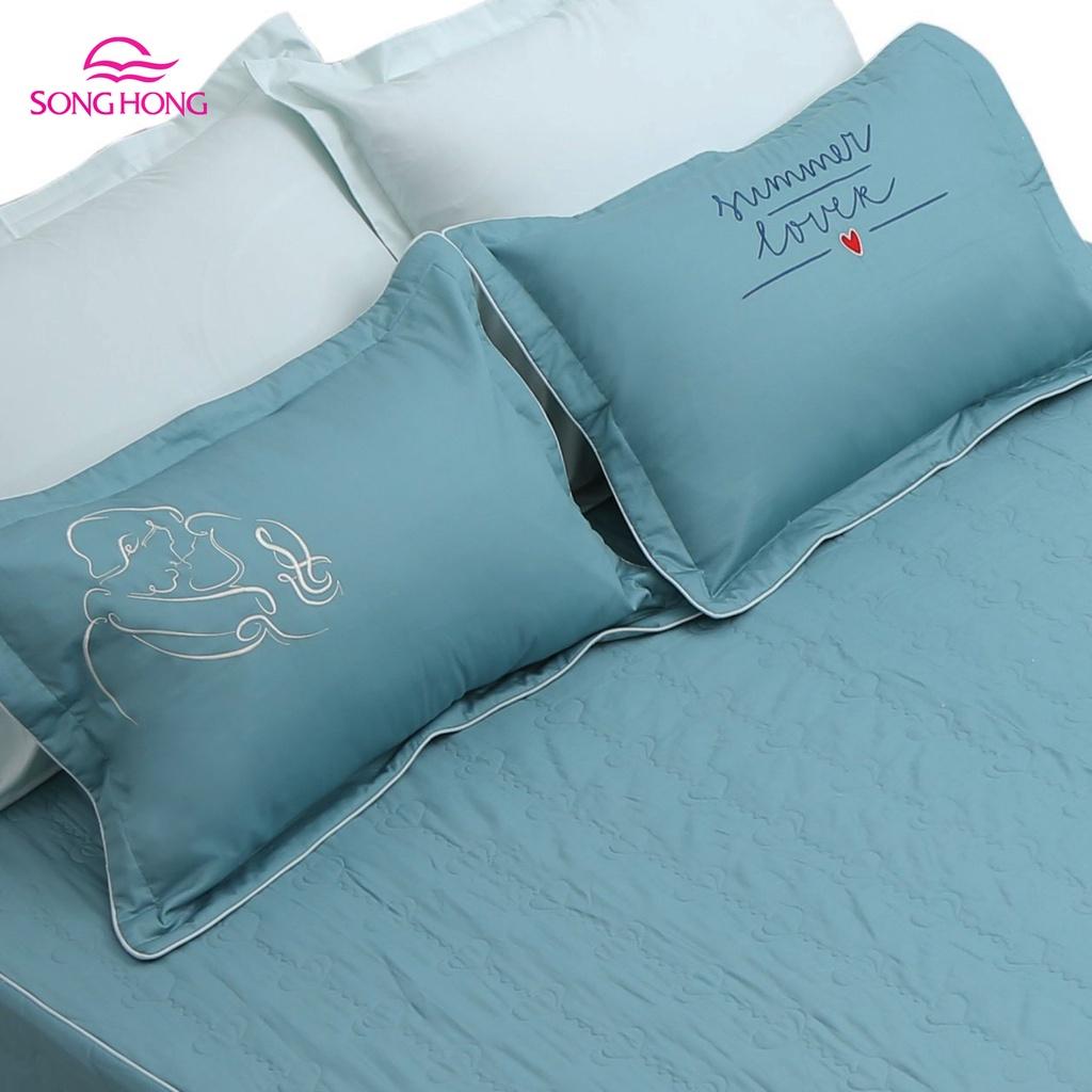Bộ chăn ga gối cao cấp Sông Hồng urban UC21 010