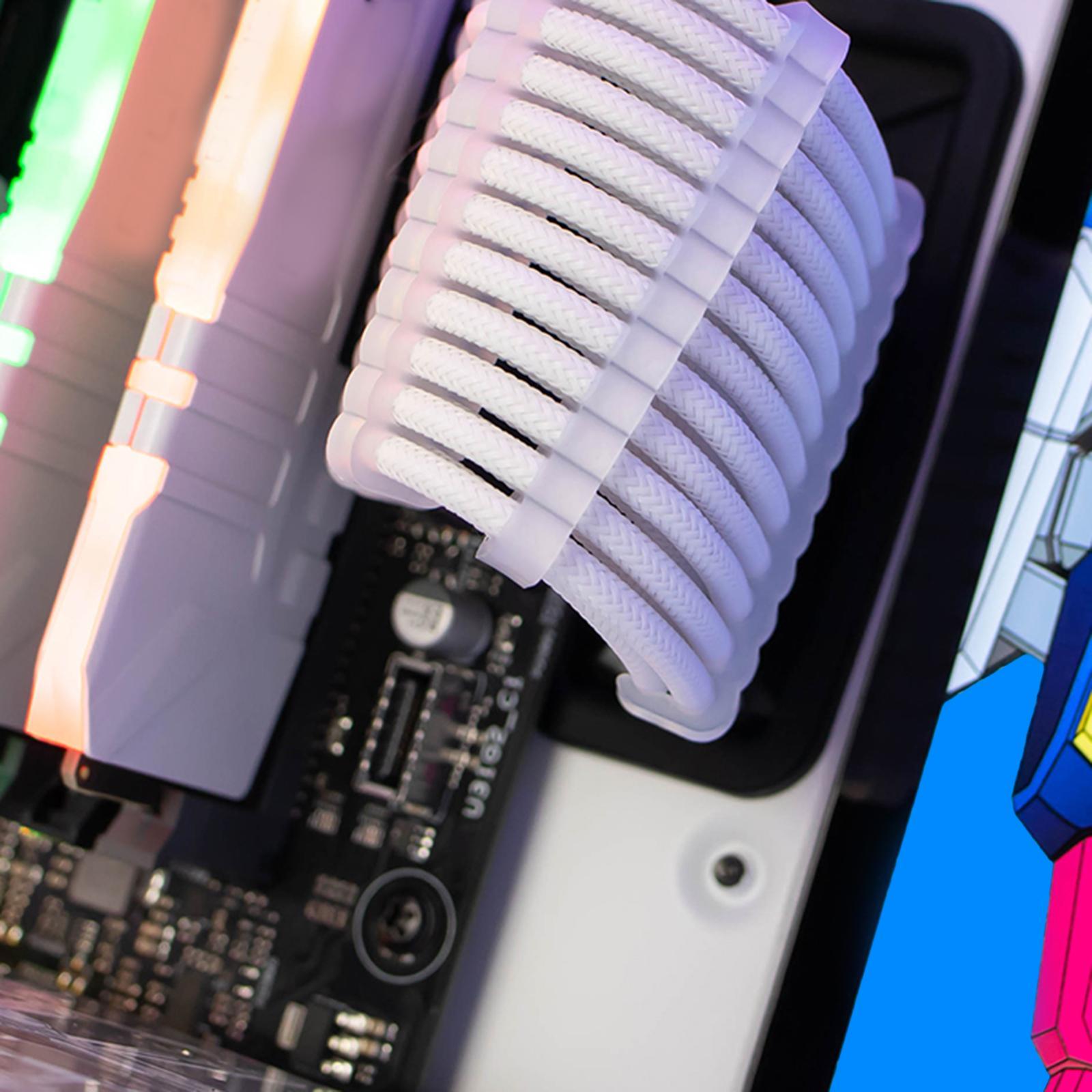 24 Pcs GPU 6 Pin Motherboard 24 Pin for 3.0 to 3.6mm Clip Black