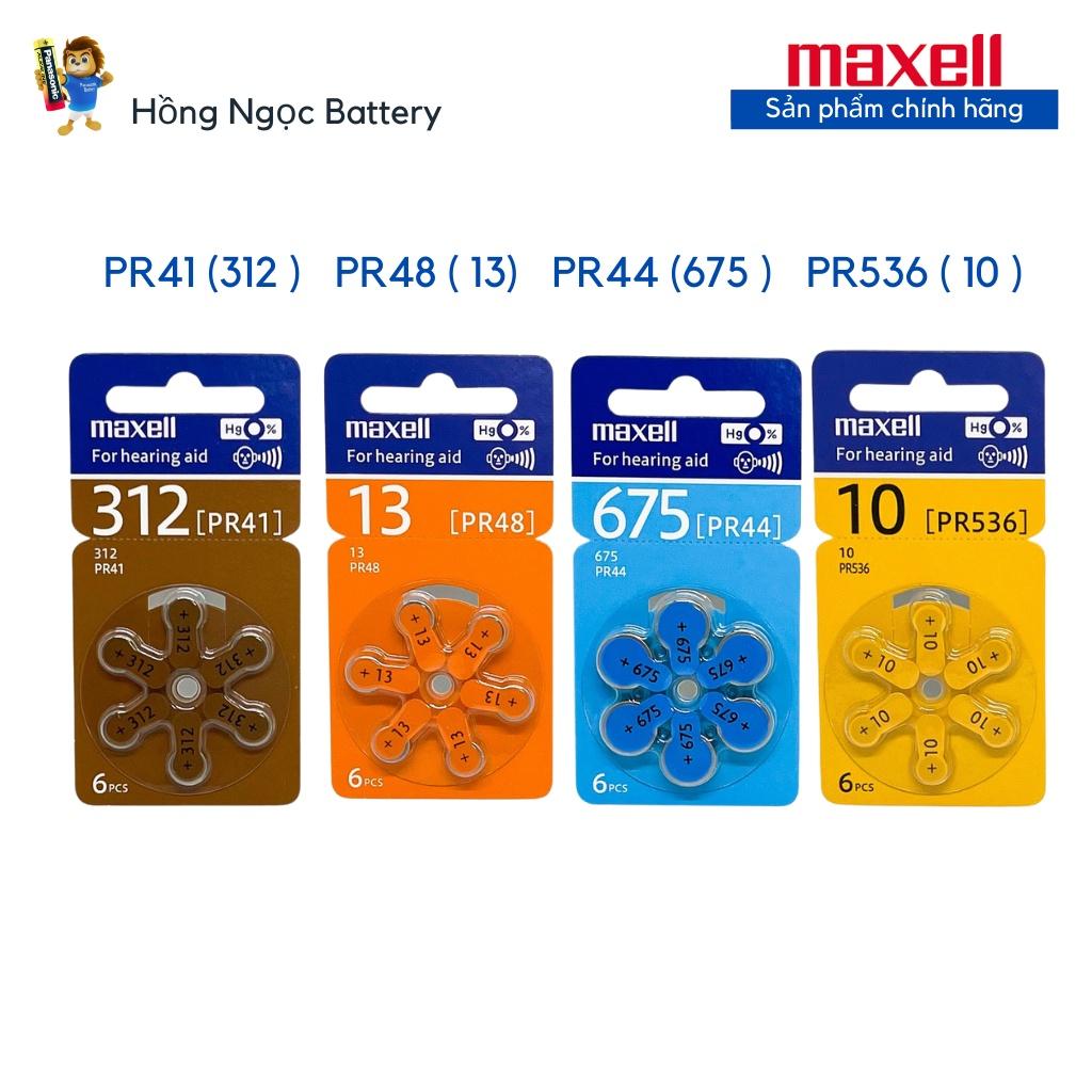 Pin máy trợ thính Maxell PR41 / PR44 / PR48 / PR536 1,45V Hàng chính hãng