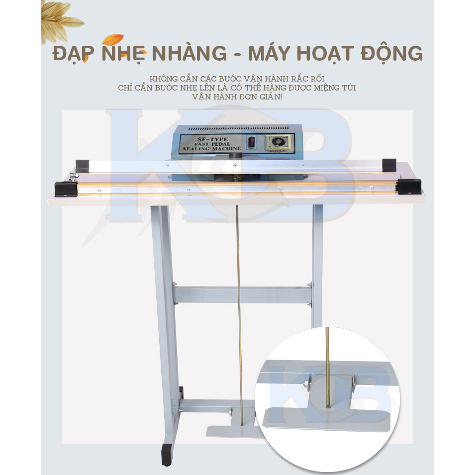 Máy hàn miệng túi dập chân SF 400