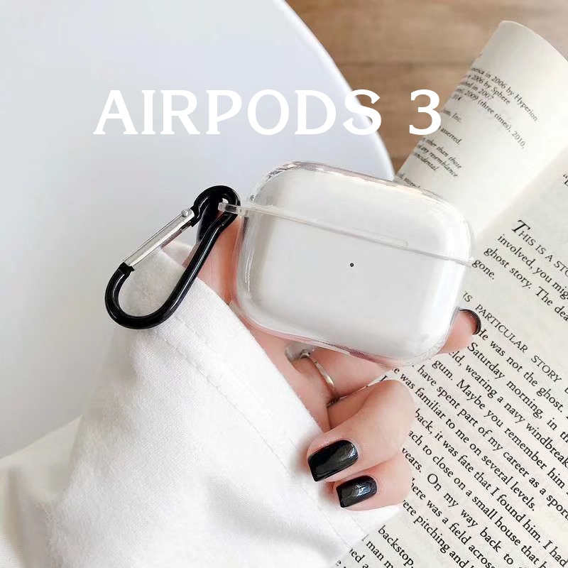 Vỏ Ốp Case Bảo Vệ TPU Trong Suốt Kai Cho AIRPODS 3 Kèm móc treo_ Hàng Chính Hãng