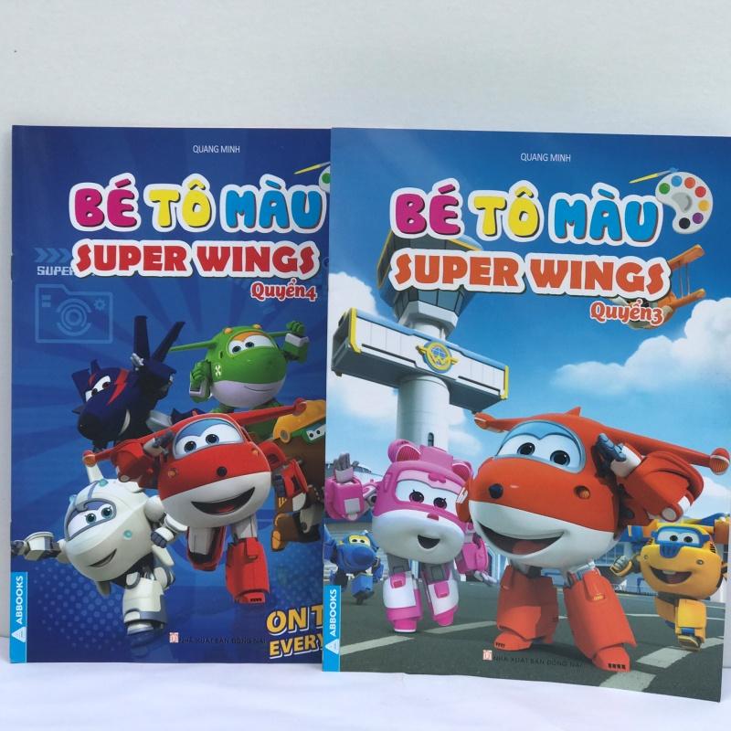 set 4 tập tô màu super wing