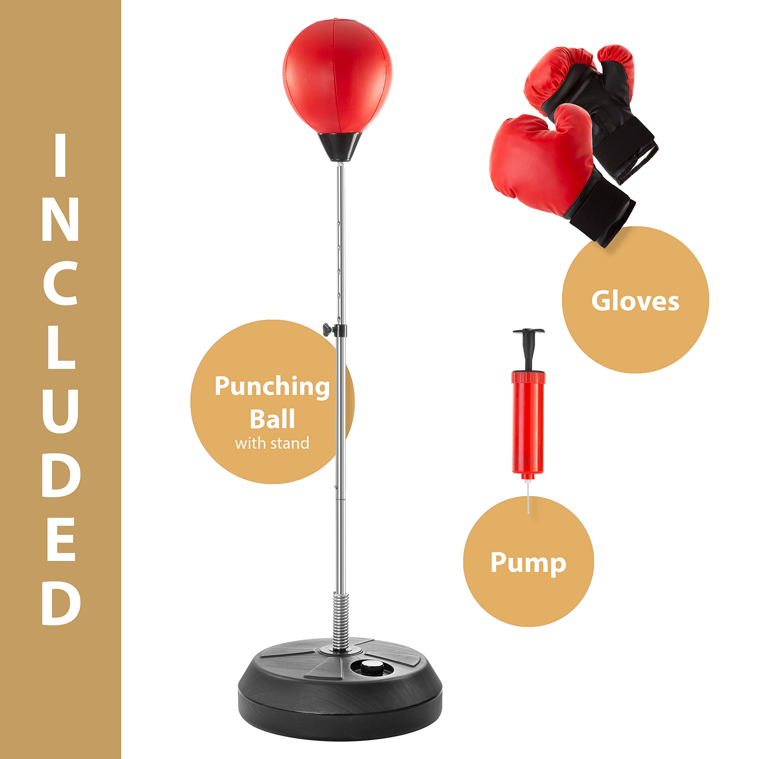 Trụ Tập Đấm Bóc Luyện Phản Xạ Giải Toả Căng Thẳng Speed Boxing Ball