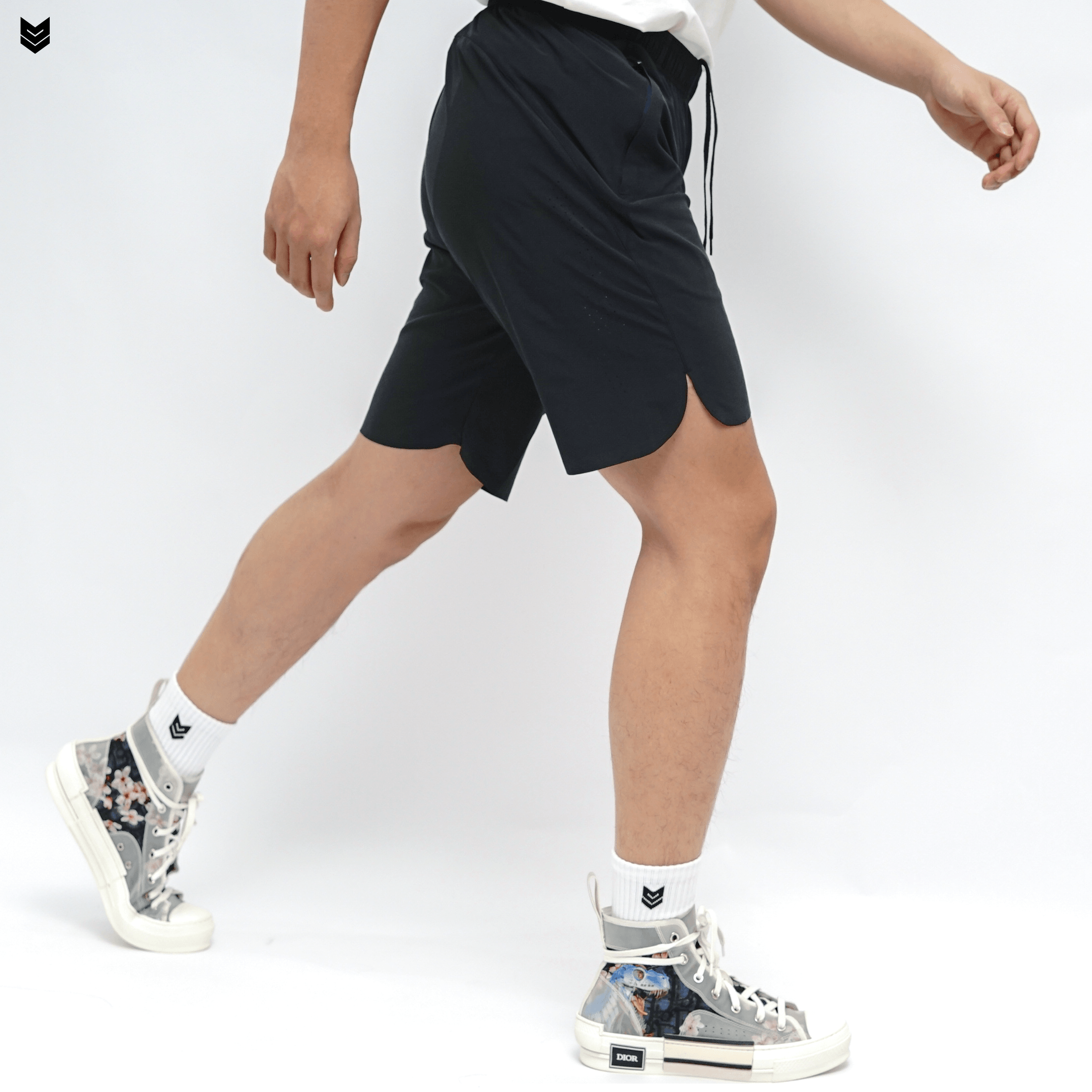 Quần thể thao nam Laser Short có túi khóa Nhanh khô thoáng mát Tập Gym chơi Bóng Rổ Bóng Đá Tennis Chạy Bộ