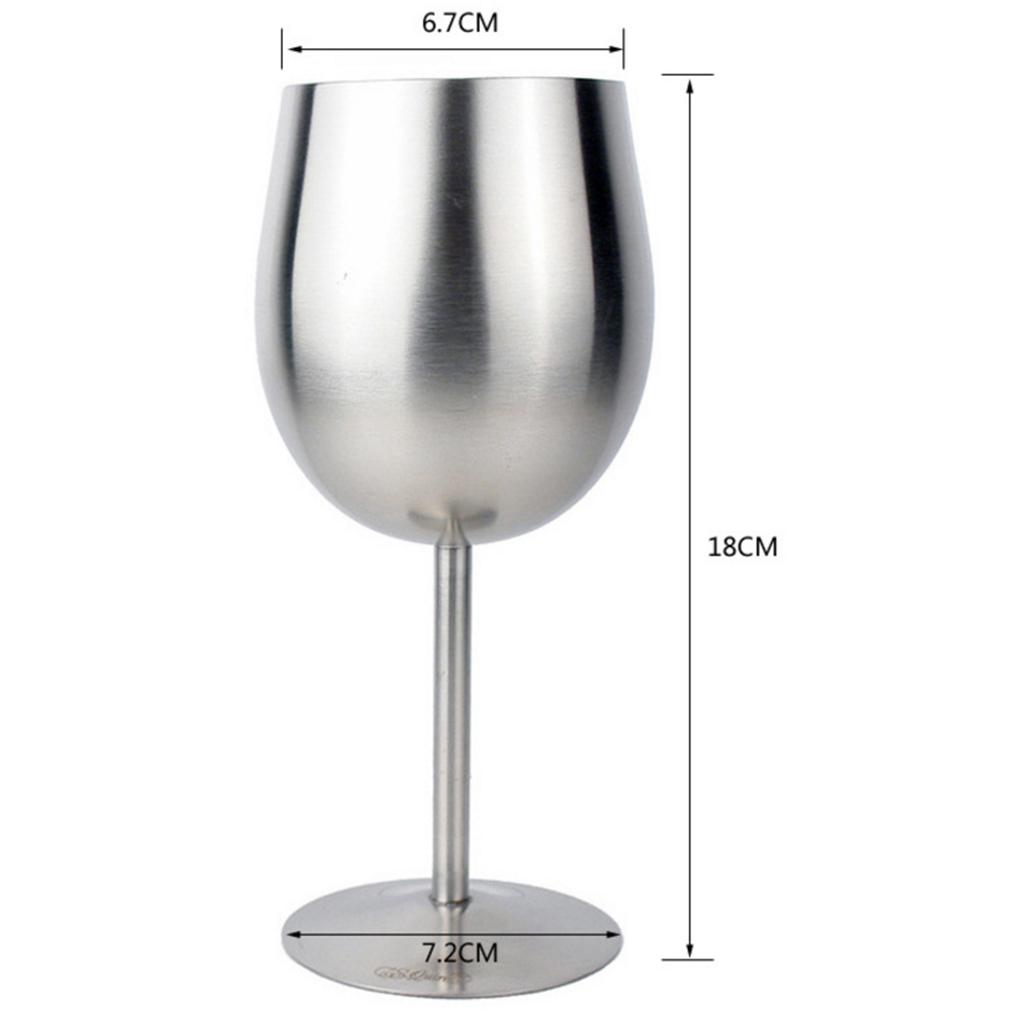 Set of 4, Stainless Steel Champagne Goblet 10oz Camping Home Kitchen Party