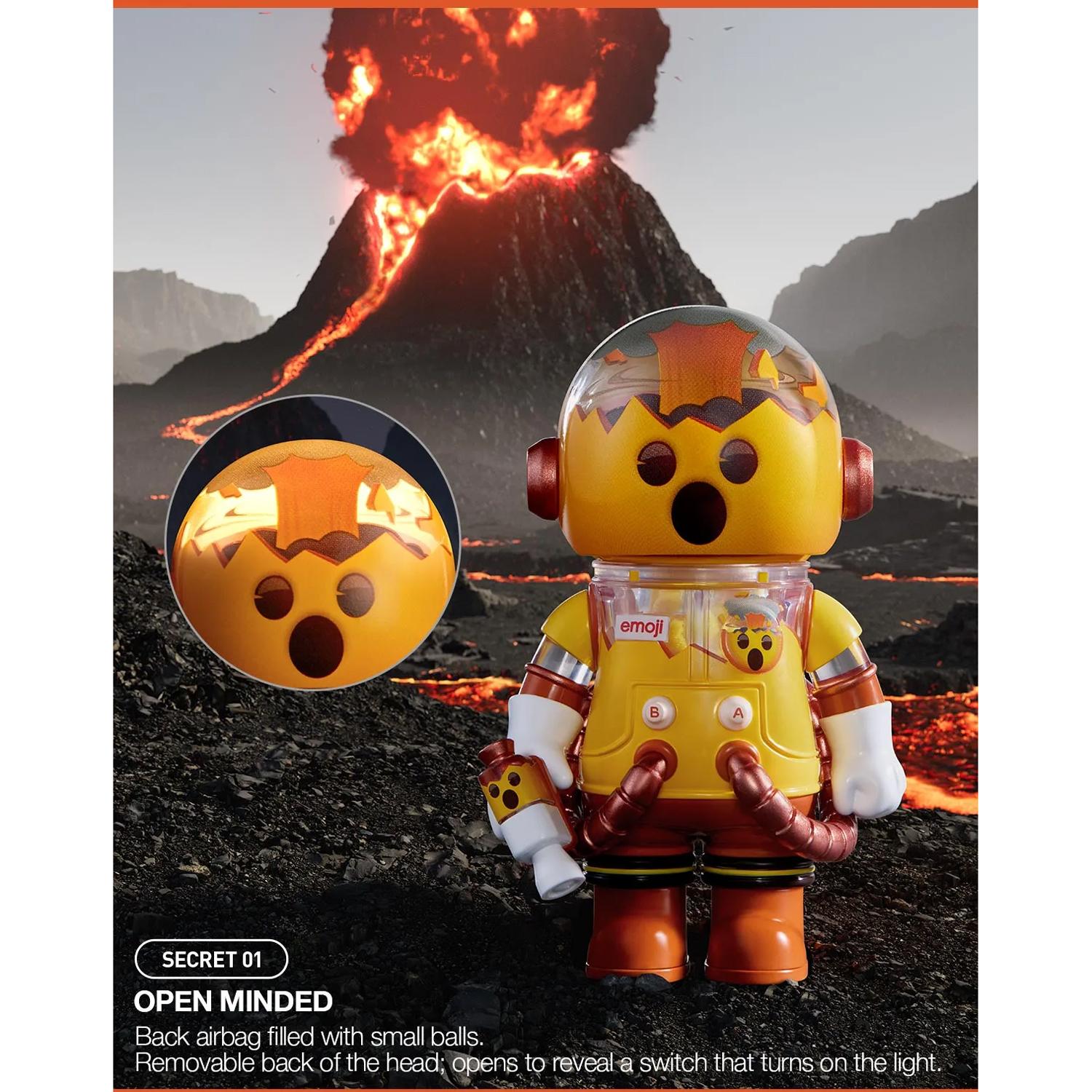 Đồ Chơi Mô Hình Pop Mart Mega Space Molly 100% x Emoji Series 4 (Mẫu Sản Phẩm Bên Trong Là Ngẫu Nhiên)