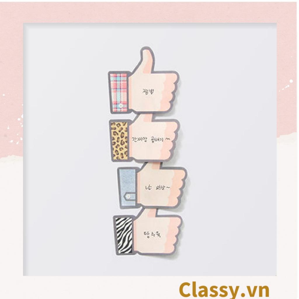 40 miếng Giấy note ghi nhớ Post-It, hình bàn tay LIKES dễ thương sáng tạo tiện dụng; kích thước 60 * 56mm PK620