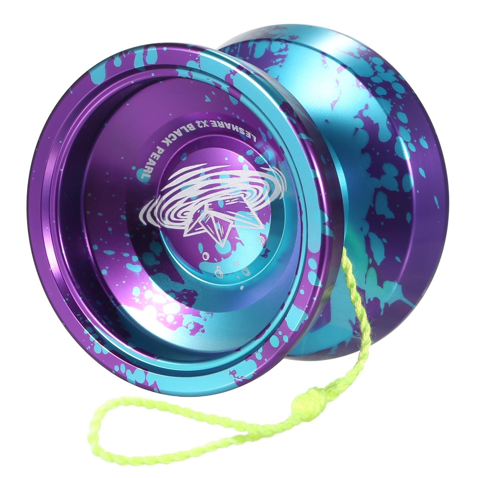 LESHARE X2 Bóng Yoyo nhôm Quà tặng Yoyo cạnh tranh với dây chịu lực và găng tay