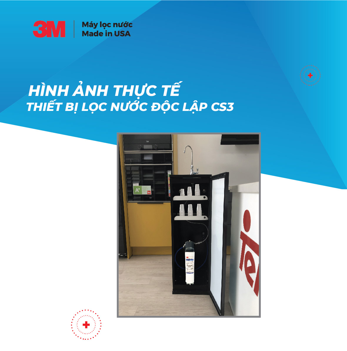 Máy Lọc Nước Độc Lập 3M CS3-1V (Sử Dụng 3M Brew120) - Hàng Chính Hãng