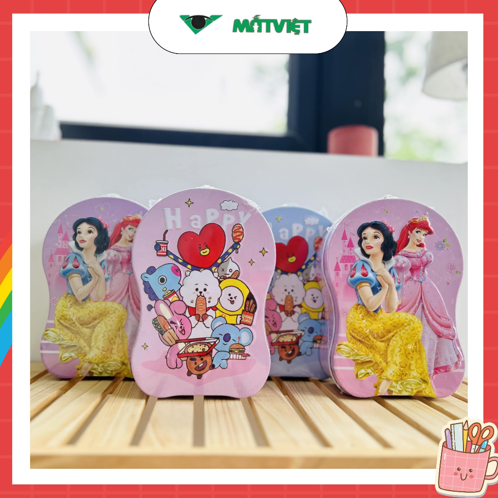 Hộp tiền tiết kiệm Công chúa kèm khóa an toàn hộp tiết kiệm tiền cho bé dễ thương độc đáo an toàn tiện dụng dành cho bé
