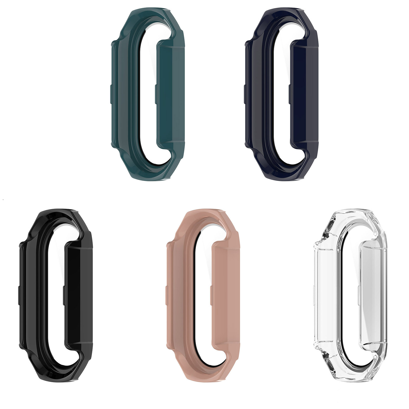 Ốp Case PC Mặt Kính Cường Lực chống va đập cho Xiaomi Mi Band 8 / Xiaomi Mi Band 9 - Hàng Chính Hãng