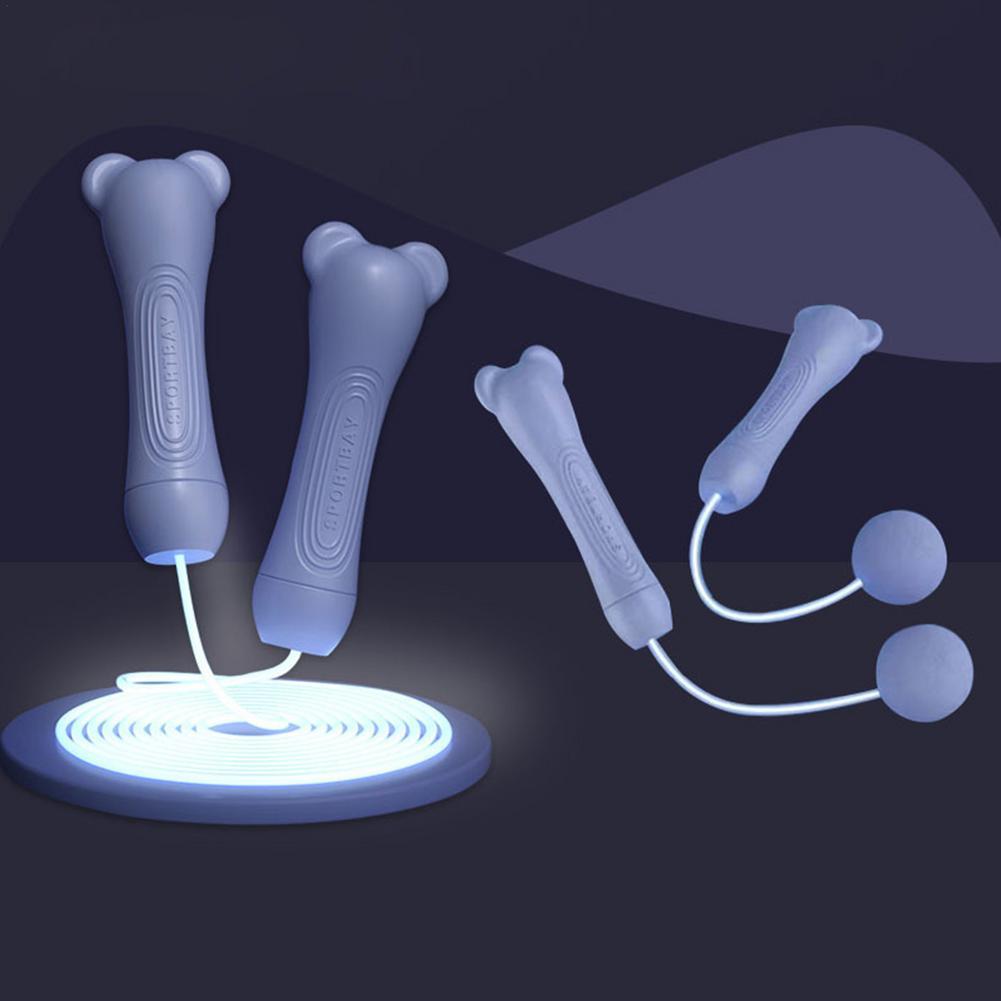 Phát Sáng Dây Nhảy Cho Trẻ Em Led Sáng Nhảy Dây Tập Thể Dục Trong Nhà Ngoài Trời Mát LED Dây Có Thể Điều Chỉnh Nhảy Dây
