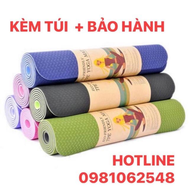 THẢM YOGA ️️ THẢM YOGA 2 LỚP ECO - CHỌN MẪU