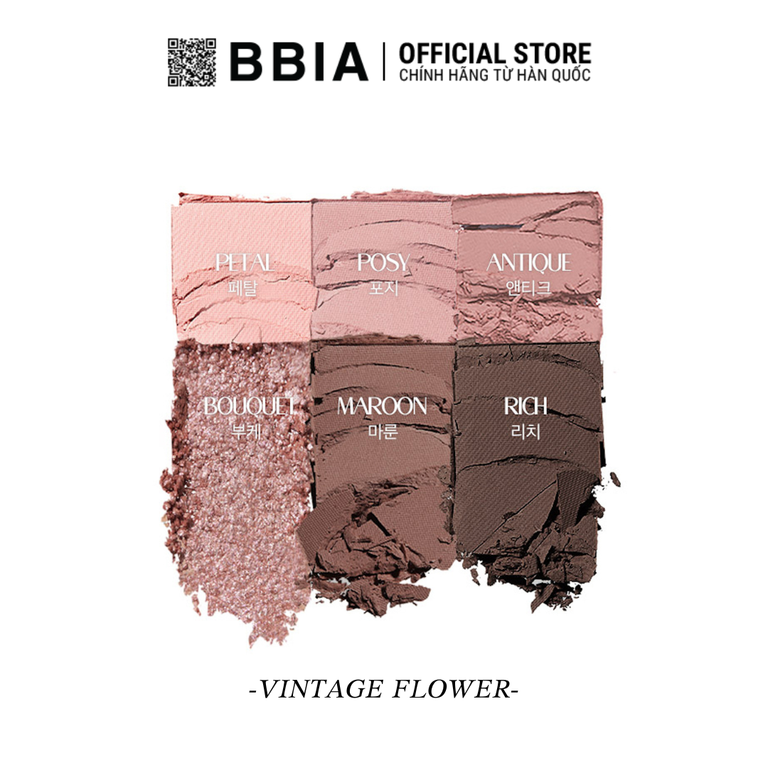 Bảng Màu Mắt Bbia Ready to Wear Palette (6 màu) 5g
