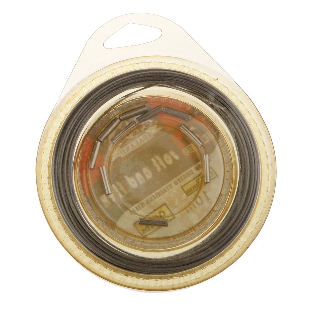 10m Durable Stainless Steel Coating Fishing Wire Leader Jigging Line Trace 70/90/120/150LB