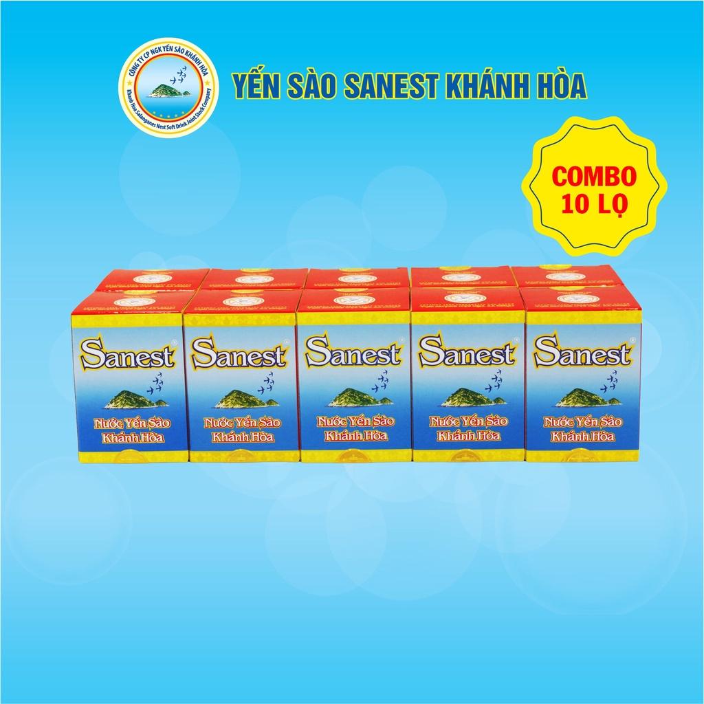 [Combo 10 lọ] Nước Yến sào Khánh Hòa Sanest đóng lọ 70ml