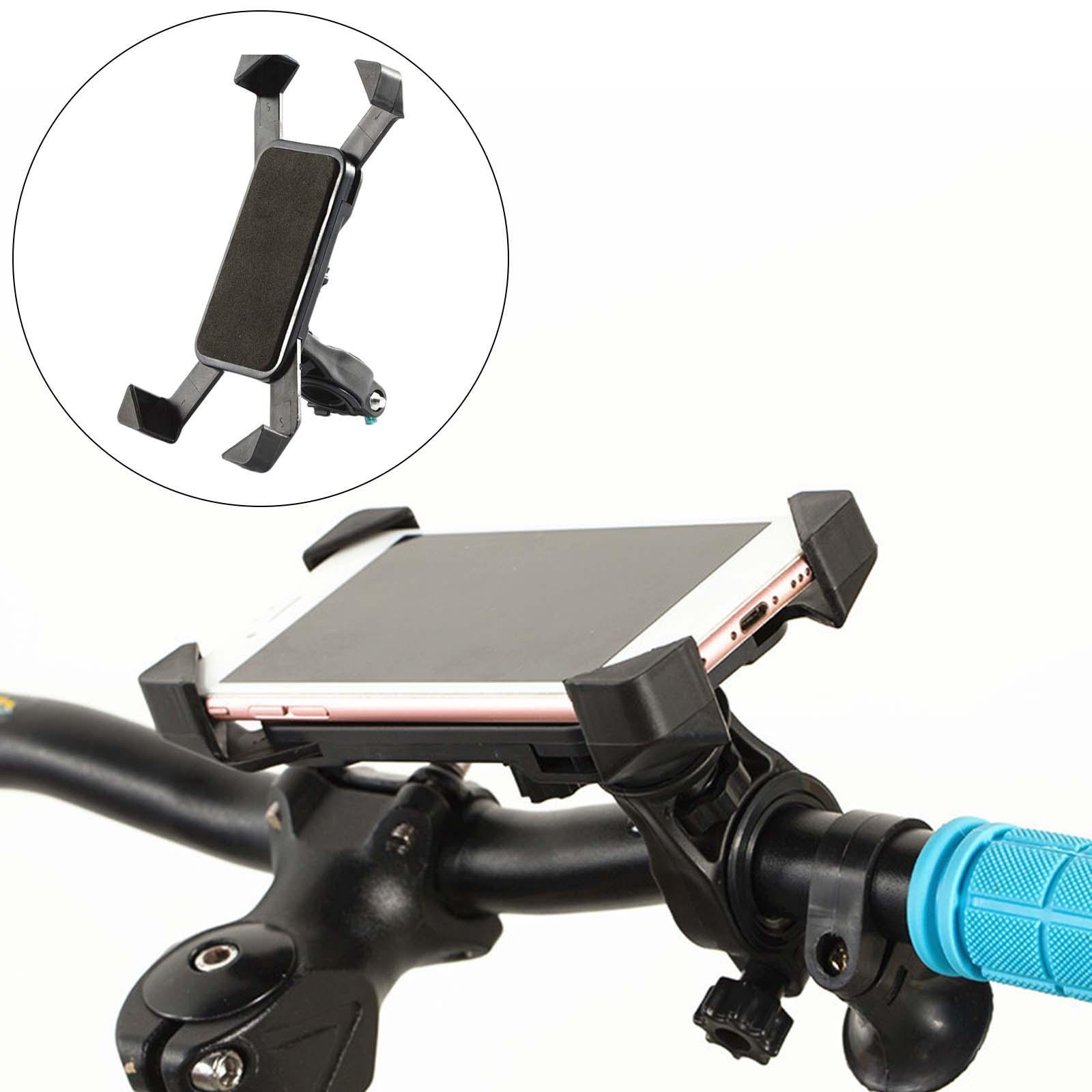 Universal Bike Motorcycle Handlebar Mount Holder Mobile Phone Bracket Black