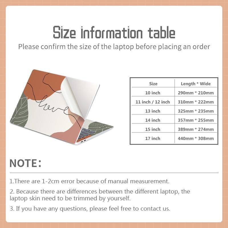 Miếng Dán Trang Trí laptop Chống Thấm Nước Họa Tiết Hoạt Hình Dễ Thương Dành Cho Acer Dell Asus Lenovo HP