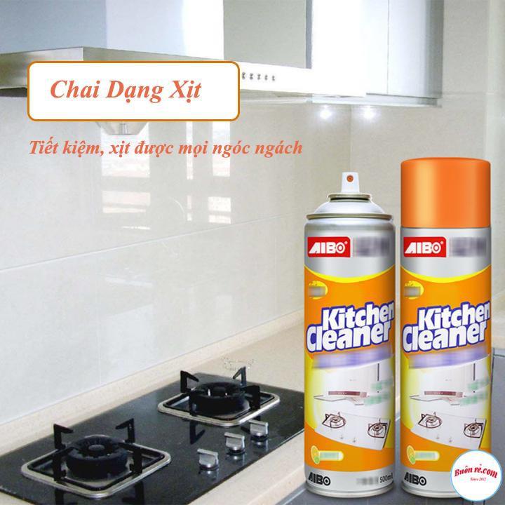 Combo 2 Bình Xịt Tẩy Bếp Đa Năng Kitchen Cleaner Sạch Bóng Mọi Vết Bẩn 500ml 00238