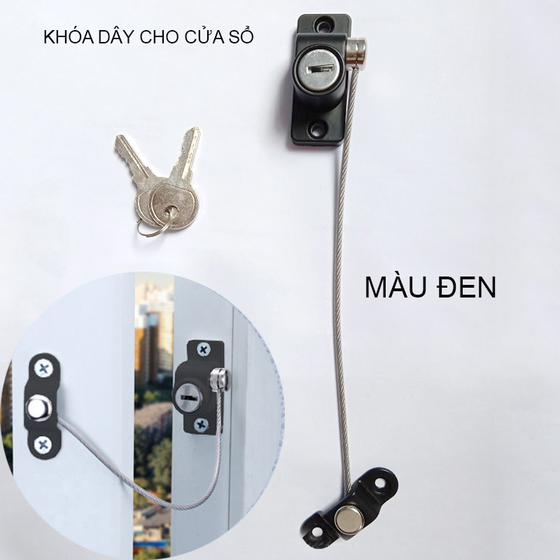 Khóa dây cho cửa sổ J6405 chống trộm, an toàn cho trẻ em