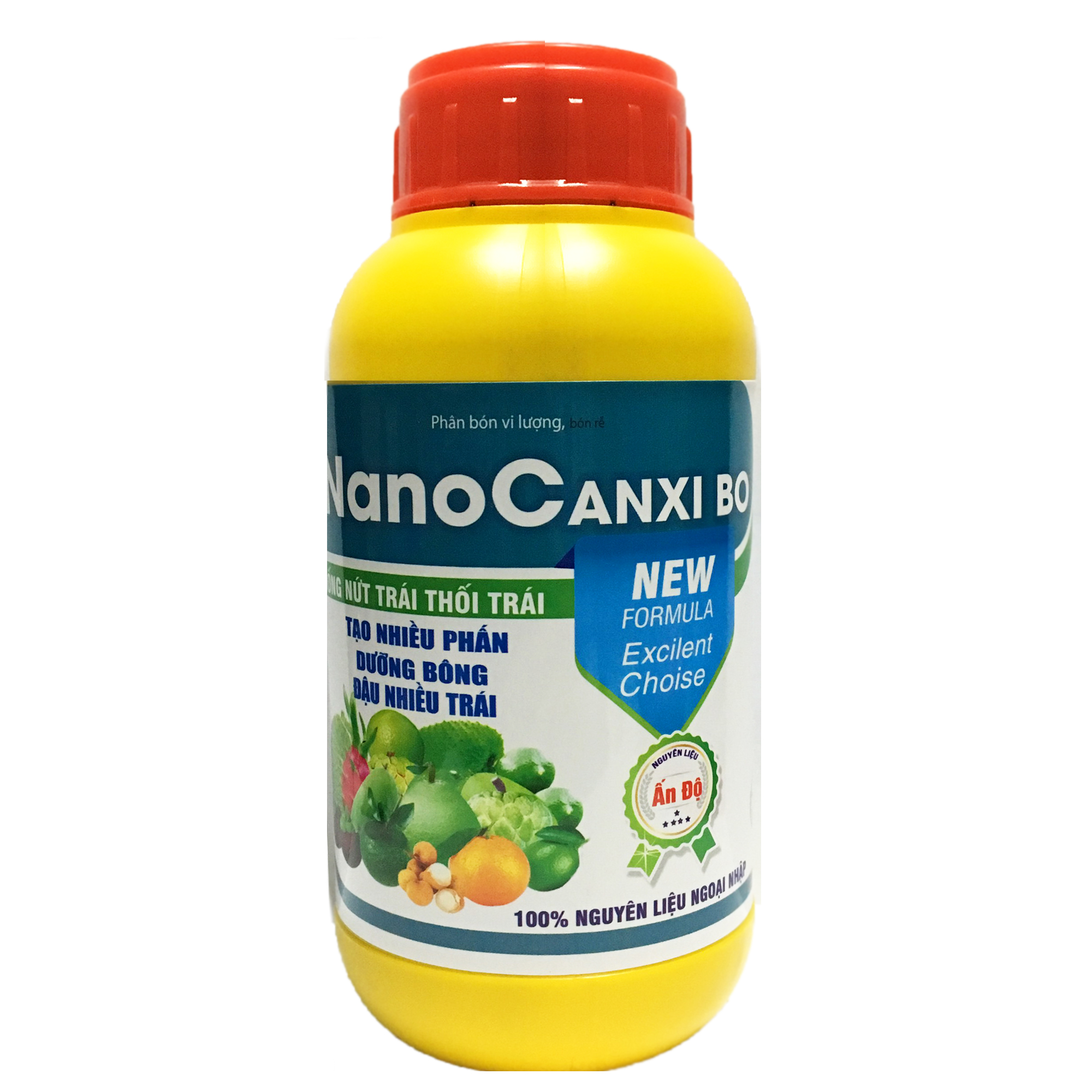 Phân Bón Vi Lượng Nano Canxi Bo Chống Nứt Trái Thối Trái, Tạo Nhiều Phấn, Dưỡng Bông, Đậu Nhiều Trái, Chai 500ml