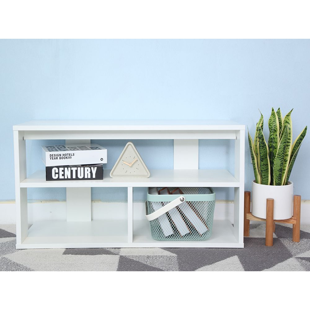 Kệ Tivi thông minh H-MUCH gỗ công nghiệp phủ melamine chống ẩm màu trắng sang trọng | Index Living Mall - Phân phối độc quyền tại Việt Nam