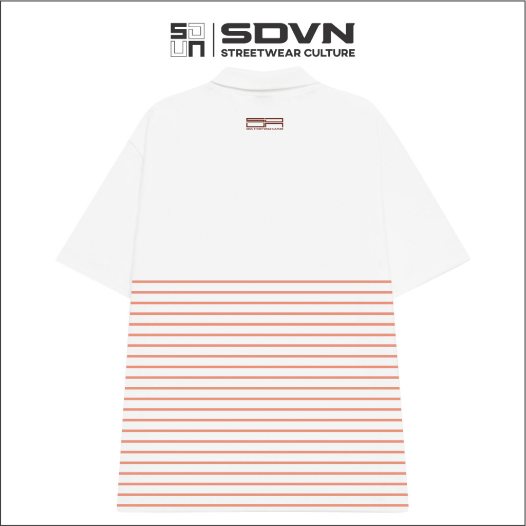 Áo Thun POLO Unisex Form Rộng - Brand Chính Hãng SDVN - STRIPES