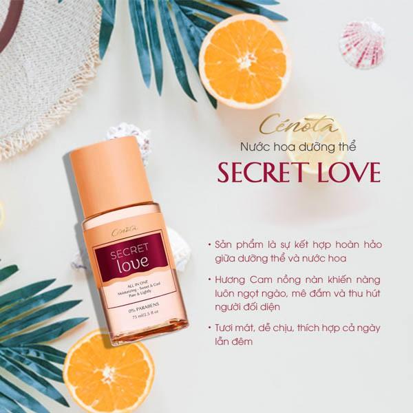 Nước hoa Dưỡng thể Cenota Secret Love 75ml Ngọt Ngào Mê Đắm