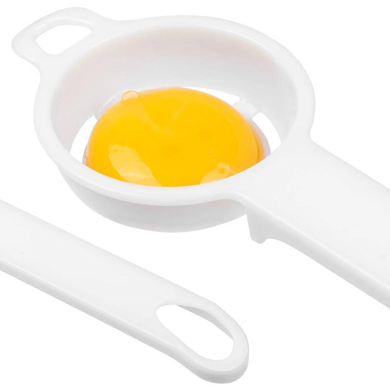 Trứng kéo dài 2 -Piece 2 -Piece Easy Egg Yellow tor Egg Egg White Perfect Kitchen Tool (White)