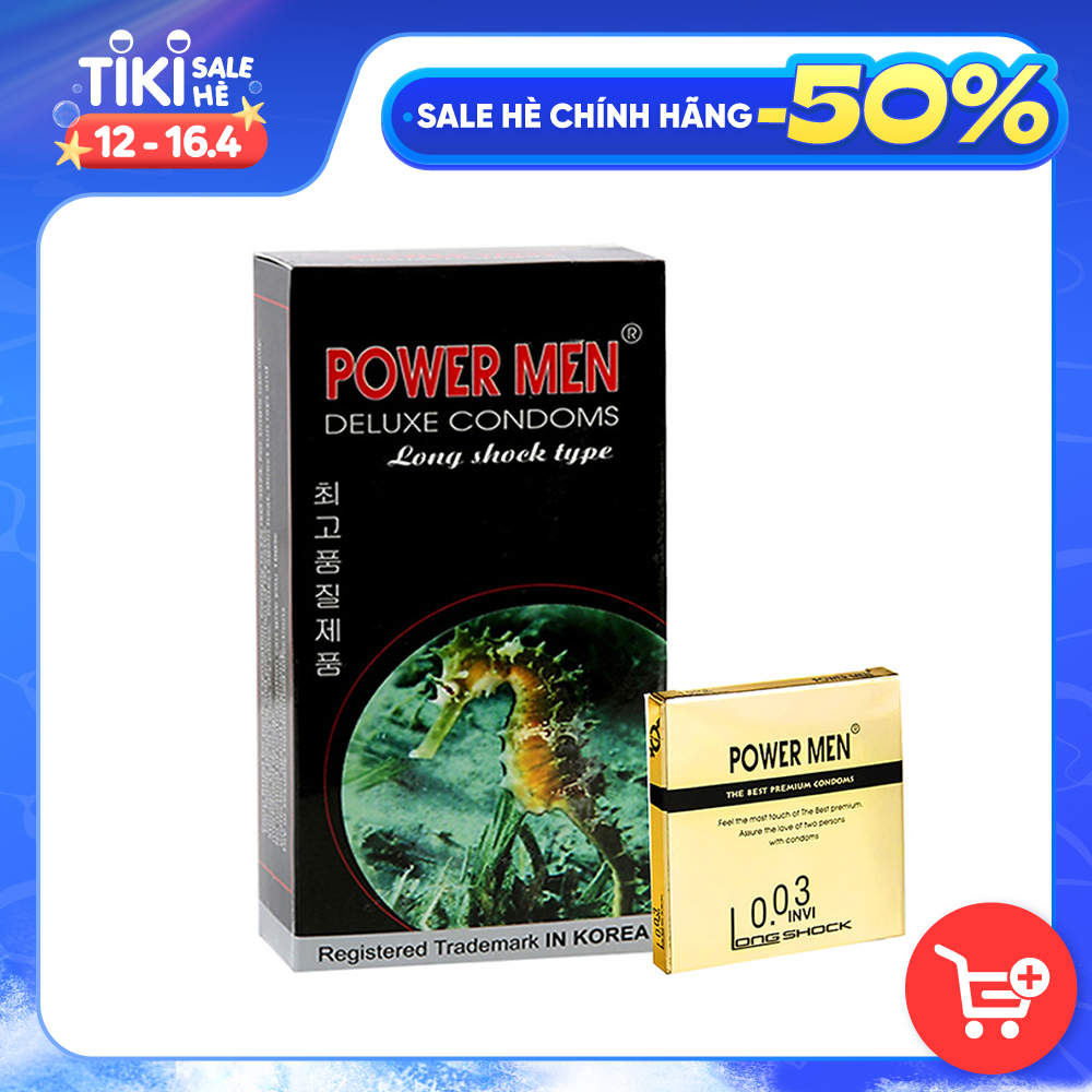 Bao Cao Su Powermen Cá Ngựa (Hộp 12 Cái)
