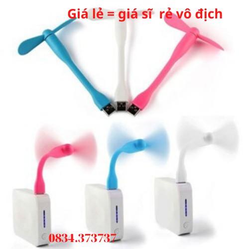 giá sĩ = giá lẻ Quạt mini 2 cánh rời cổng USB được chọn màu theo ý thíchuạt Usb Mini 2 Cánh - Uốn Dẻo, Cánh Rời, Siêu Má