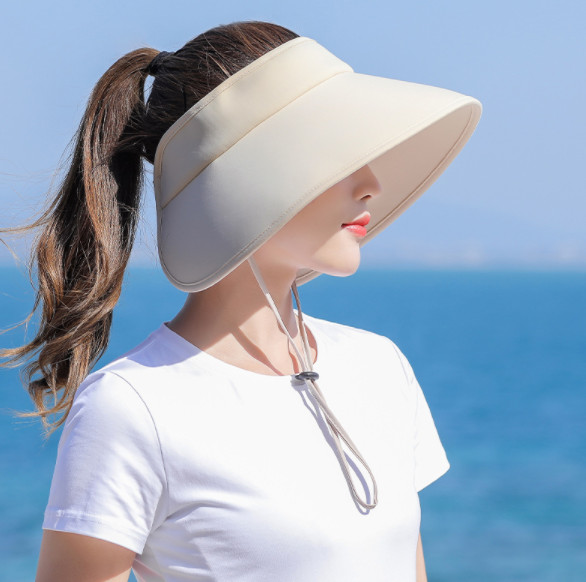 Nón rộng vành chống nắng chống uv 360 độ cao cấp, mũ chống nắng nữ thời trang mới