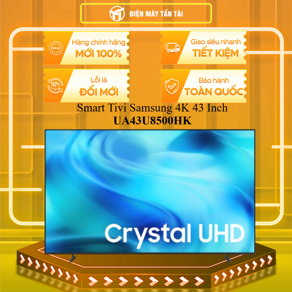 UA43U8500HK - Smart Tivi Samsung 4K 43 Inch UA43U8500HK - HÀNG CHÍNH HÃNG - GIAO HCM