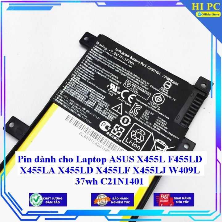 Pin dành cho Laptop ASUS X455L F455LD X455LA X455LD X455LF X455LJ W409L 37wh C21N1401 - Hàng Nhập Khẩu