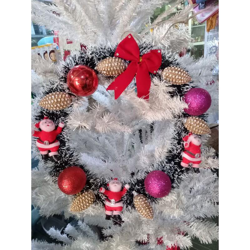 Vòng tròn trang trí cửa Noel 40cm