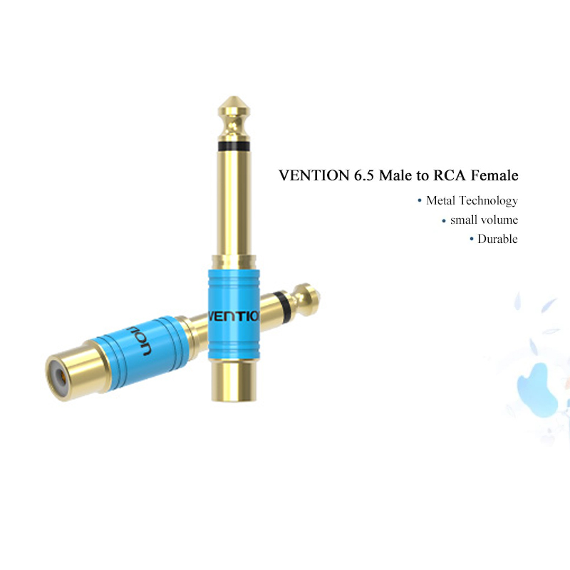 Đầu chuyển Audio 6.5mm Male to RCA Female Vention VDD-C03 - Hàng chính hãng