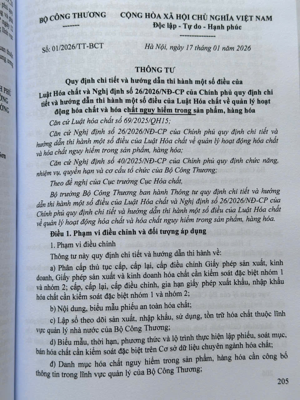Sách Luật Hóa Chất - Hệ Thống Các Văn Bản Quy Định Chi Tiết Thi Hành (V2682T)