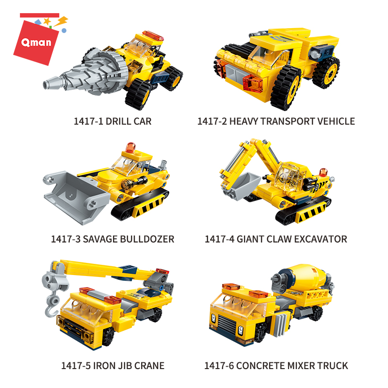 Đồ chơi xếp hình, lắp ráp Qman 1417 - Người máy kĩ thuật
