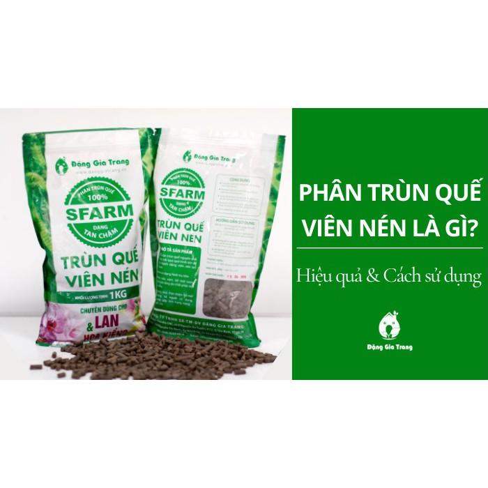 Trùn quế viên nén phân tan chậm không tạp chất Sfarm Trồng Rau Sạch, Hoa, Bằng Đất Sạch, Xơ Dừa Và Phân Bón Hữu Cơ