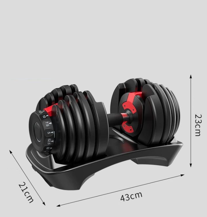 Một Bộ 2 Tạ Tay 48kg ,mỗi bên 24kg Điều Chỉnh Khóa Số Tự Động Loại Cao Cấp Có Khay đựng