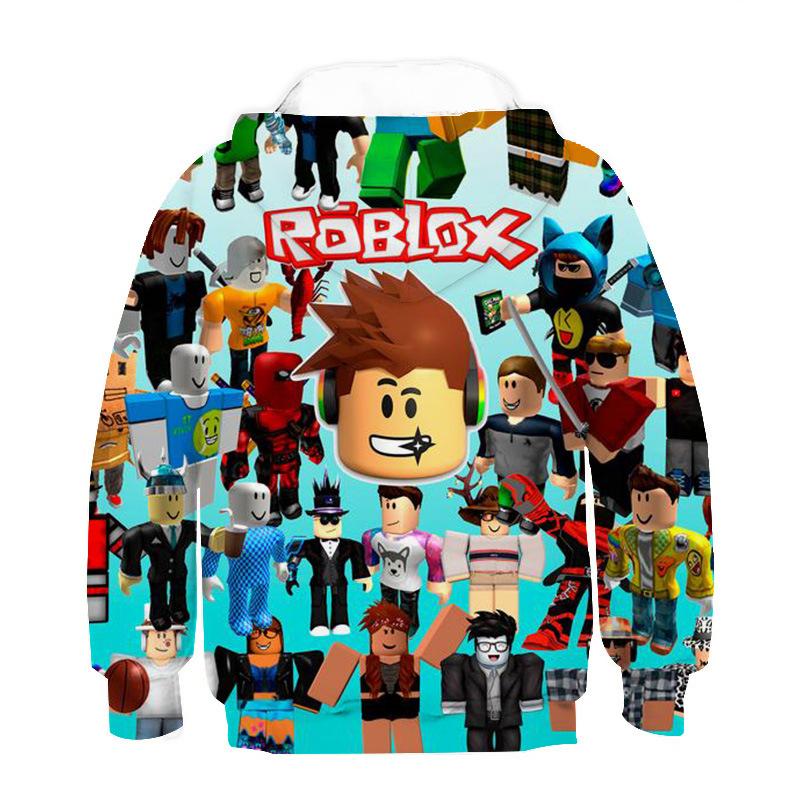 Bé Trai Ngộ Nghĩnh Robloxing Game 3D In Áo Hoạt Hình Dài Tay Trẻ Em Áo Thun Chui Đầu Mùa Xuân Trẻ Em Bé Gái Áo Trẻ Em Quần Áo 3-14Y