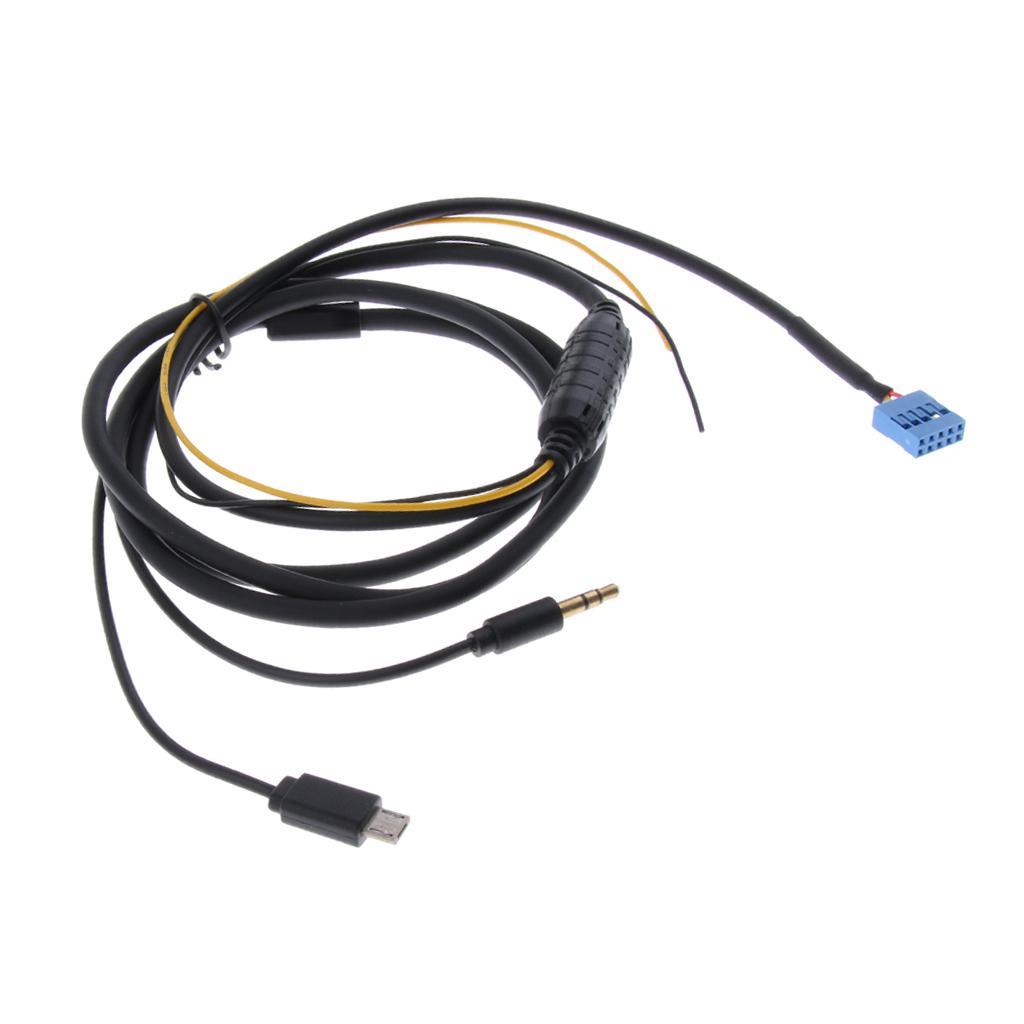 AUX Input Radio Adapter CD Phone Charging Cable for BMW E46 Series/iPhone 6