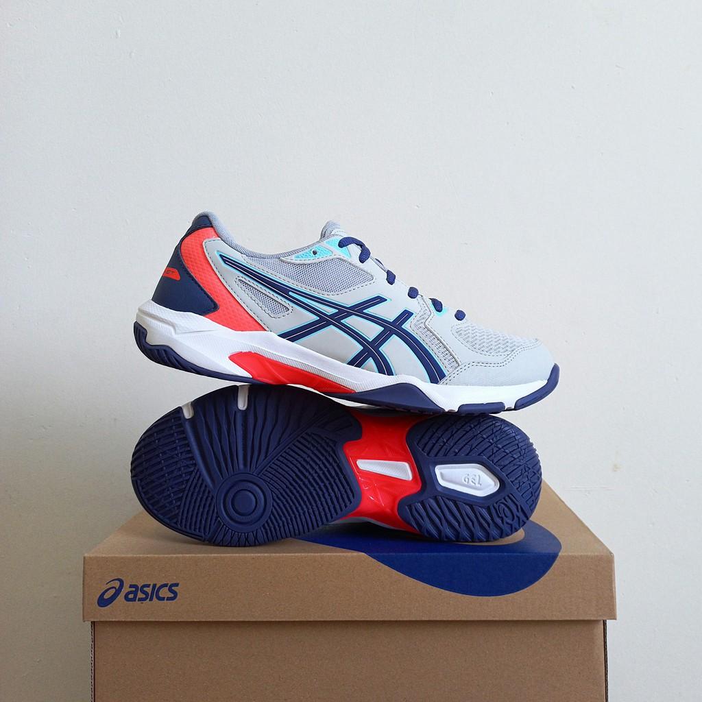 Giày Asics GeL Rocket 10 - Trắng Hồng Xanh