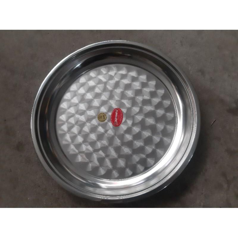 Mâm Inox Tròn Vành Cao,mâm ăn cơm inox 304,Mâm Lễ ,mâm inox đủ size 30/32/36/40/44/48/52/56