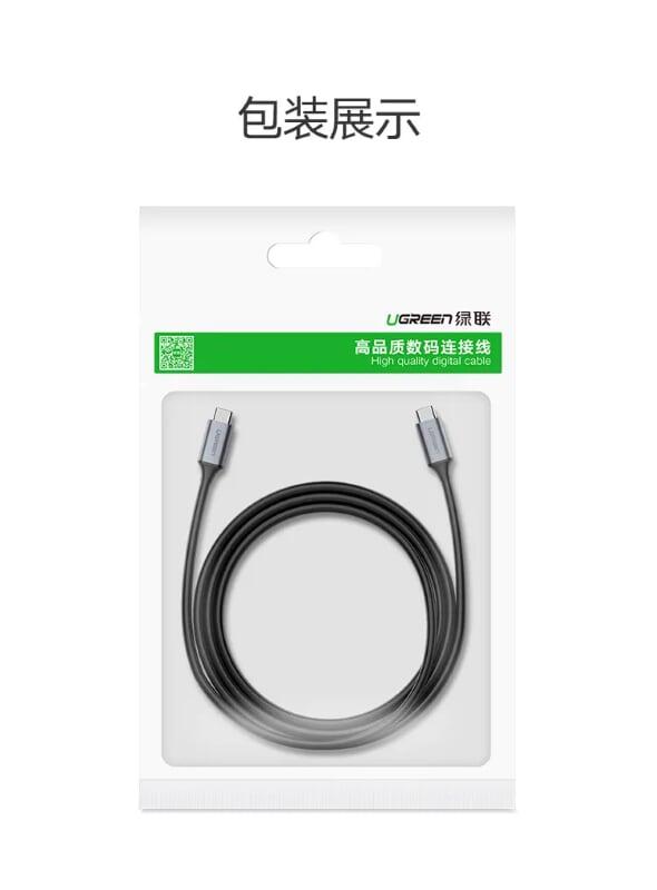 Ugreen UG50751US161TK 1.5M màu xám Dây USB Type-C - HÀNG CHÍNH HÃNG